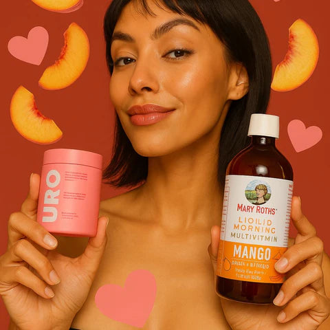 Uro Probióticos Vaginales x 60 capsulas + Mary Ruth's Multivitamínico Líquido x 887 ml | Original importado