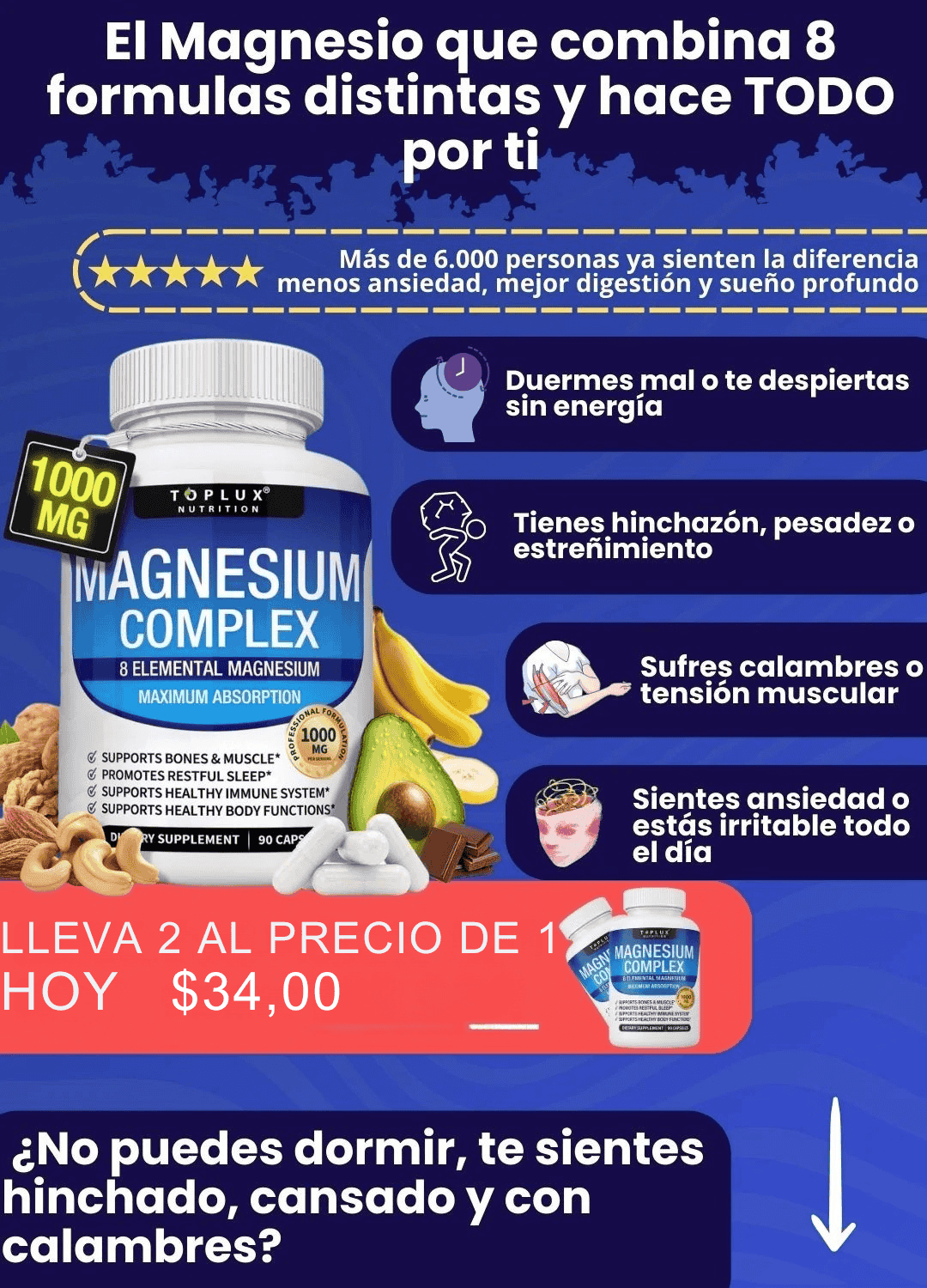 Magnesium Complex Llévate 2 + Obsequio 🎁