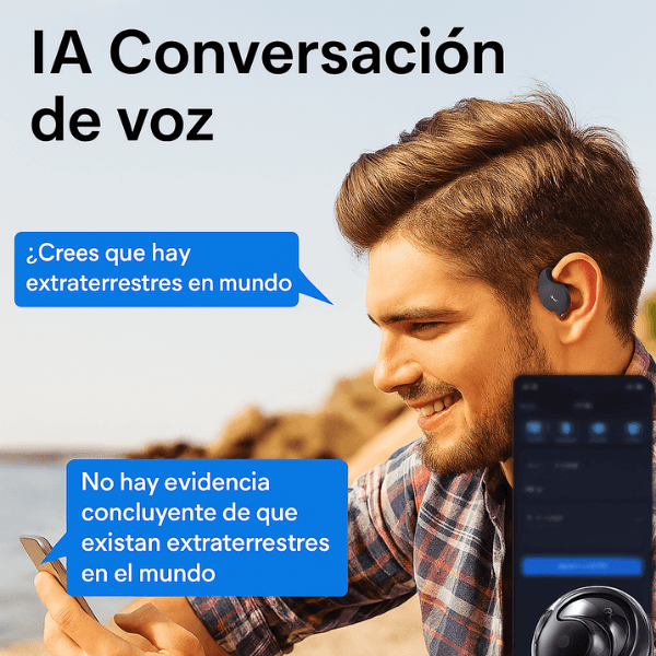 Auriculares Bluetooth de traducción con Inteligencia Artificial+Obsequio