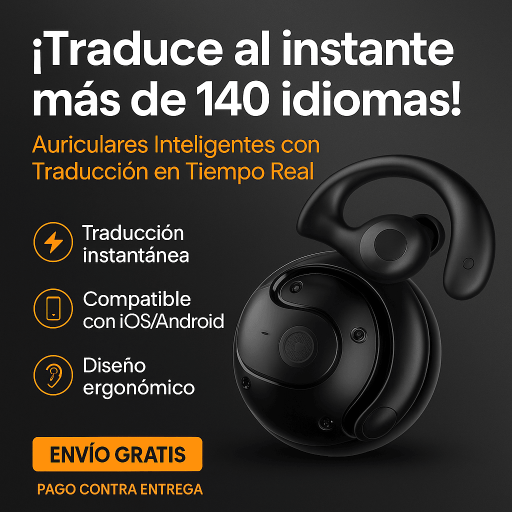 Auriculares Bluetooth de traducción con Inteligencia Artificial+Obsequio
