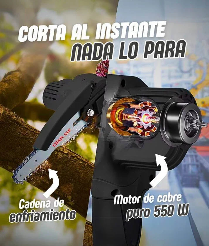 CortaPro® Mini motosierra Makita inalámbrica y portátil