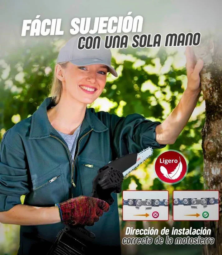 CortaPro® Mini motosierra Makita inalámbrica y portátil