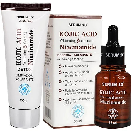 Abrir elemento multimedia 2 en una ventana modal Abrir elemento multimedia 3 en una ventana modal Abrir elemento multimedia 4 en una ventana modal Kit Adiós Manchas ✨ : Serum + Jabón Acido Kojico y Niacinamida