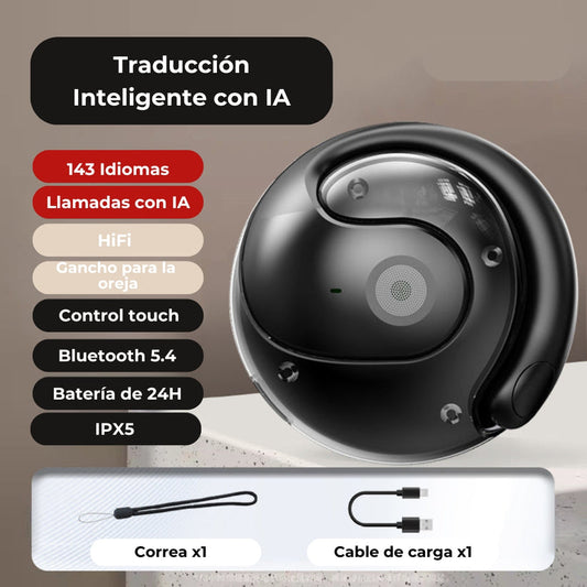 Auriculares Bluetooth de traducción con Inteligencia Artificial+Obsequio