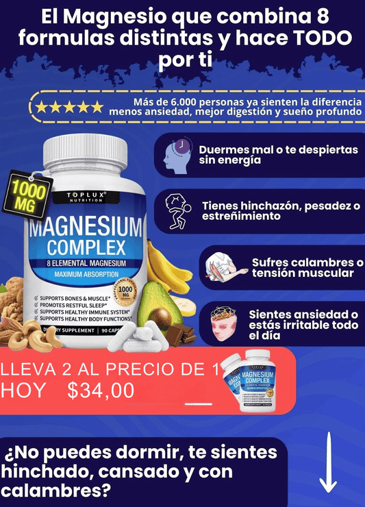 Magnesium Complex Llévate 2 + Obsequio 🎁
