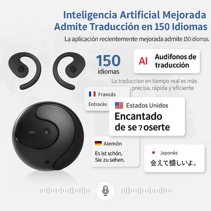 Auriculares Bluetooth de traducción con Inteligencia Artificial+Obsequio